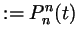 $\displaystyle := P_n^n(t)$